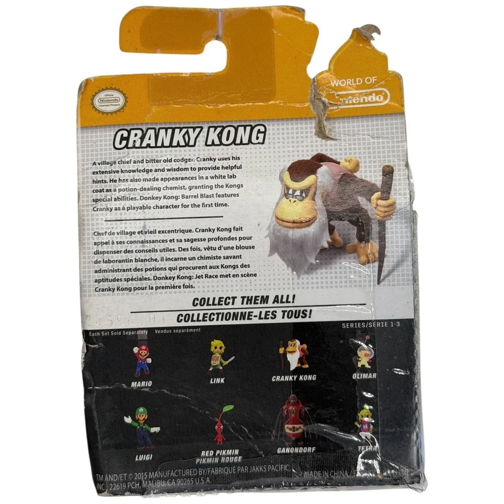 World of Nintendo‎ Cranky Kong Action Figure Jakks Pacific Donkey Kong Series